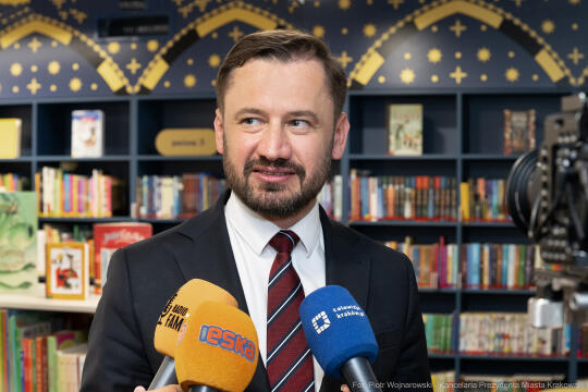 prezydent, Miszalski, Biblioteka Kraków, otwarcie, osiedle Gotyk, Meiera, Kosek, Polna