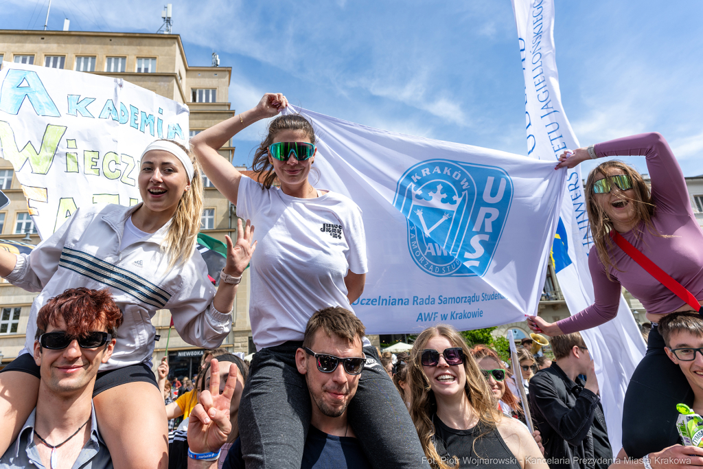 Prezydent, Miszalski, studenci, Juwenalia, przekazanie, klucze, klucz  Autor: P. Wojnarowski