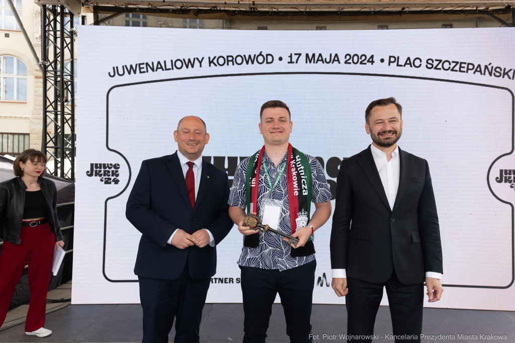 Prezydent, Miszalski, studenci, Juwenalia, przekazanie, klucze, klucz  Autor: P. Wojnarowski