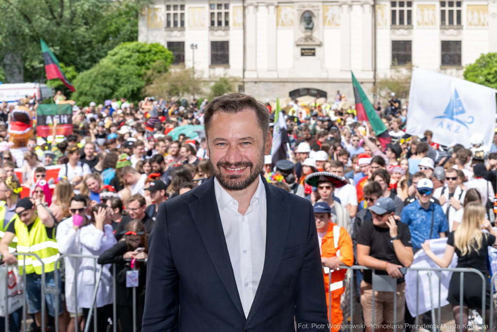 Prezydent, Miszalski, studenci, Juwenalia, przekazanie, klucze, klucz  Autor: P. Wojnarowski