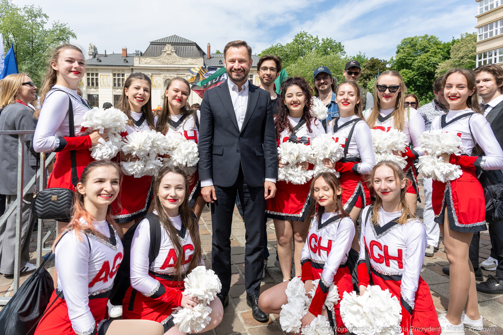 Prezydent, Miszalski, studenci, Juwenalia, przekazanie, klucze, klucz  Autor: P. Wojnarowski