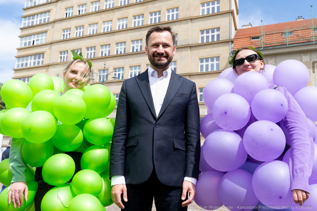 Prezydent, Miszalski, studenci, Juwenalia, przekazanie, klucze, klucz  Autor: P. Wojnarowski