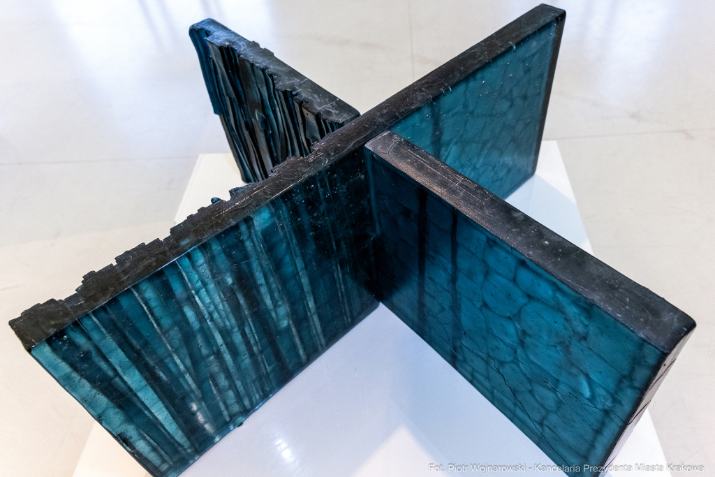 Prezydent, Miszalski, Krakowska Huta Szkła, wernisaż, wystawa, Eksperyment, szkło, szklane  Autor: P. Wojnarowski