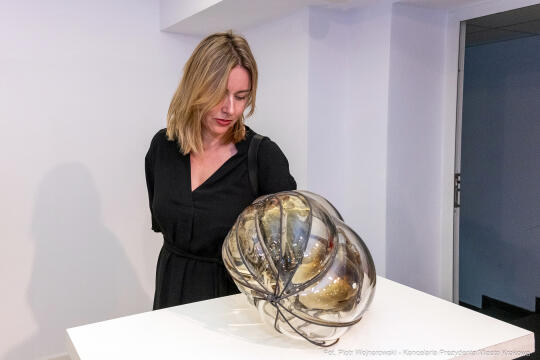 Prezydent, Miszalski, Krakowska Huta Szkła, wernisaż, wystawa, Eksperyment, szkło, szklane