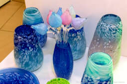 Prezydent, Miszalski, Krakowska Huta Szkła, wernisaż, wystawa, Eksperyment, szkło, szklane