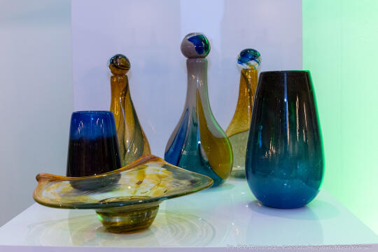 Prezydent, Miszalski, Krakowska Huta Szkła, wernisaż, wystawa, Eksperyment, szkło, szklane