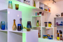 Prezydent, Miszalski, Krakowska Huta Szkła, wernisaż, wystawa, Eksperyment, szkło, szklane