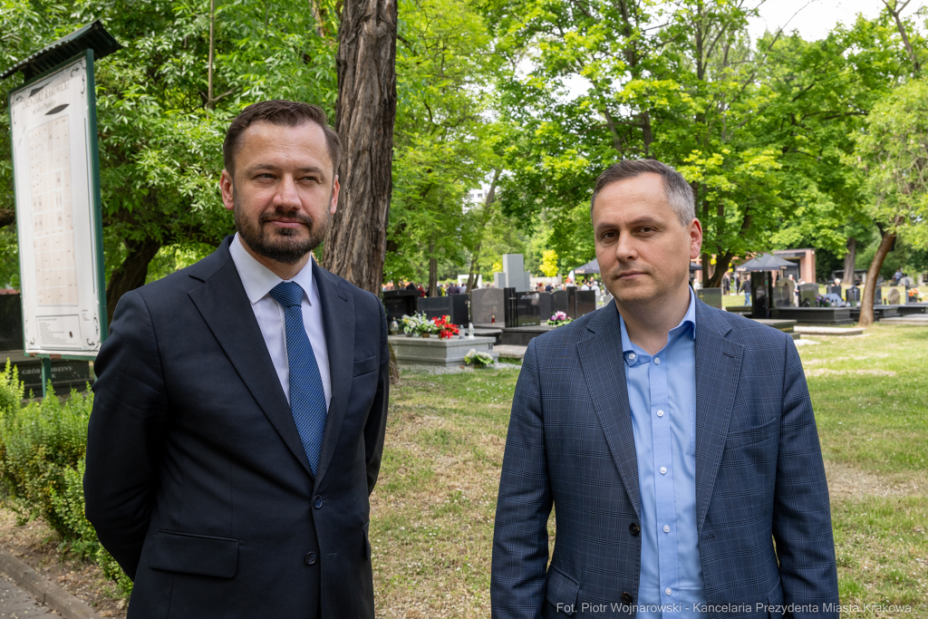 Prezydent, Miszalski, Duda, pogrzeb, Jacek Zieliński, Skald, Rakowicki, cmentarz, Andrzej Zielińsk  Autor: P. Wojnarowski