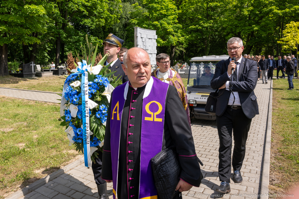 Prezydent, Miszalski, Duda, pogrzeb, Jacek Zieliński, Skald, Rakowicki, cmentarz, Andrzej Zielińsk  Autor: P. Wojnarowski