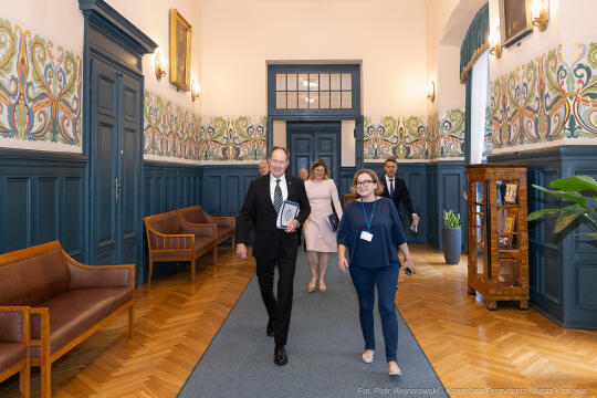 Prezydent, Miszalski, Mark Brzezinski, ambasador USA, spotkanie, Kraków