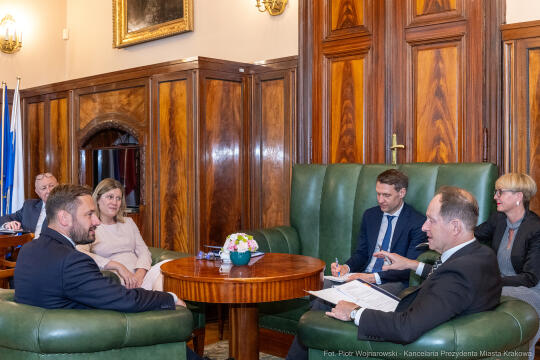 Prezydent, Miszalski, Mark Brzezinski, ambasador USA, spotkanie, Kraków