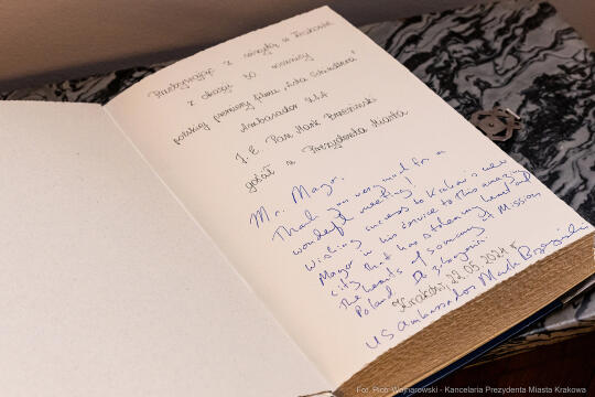 Prezydent, Miszalski, Mark Brzezinski, ambasador USA, spotkanie, Kraków