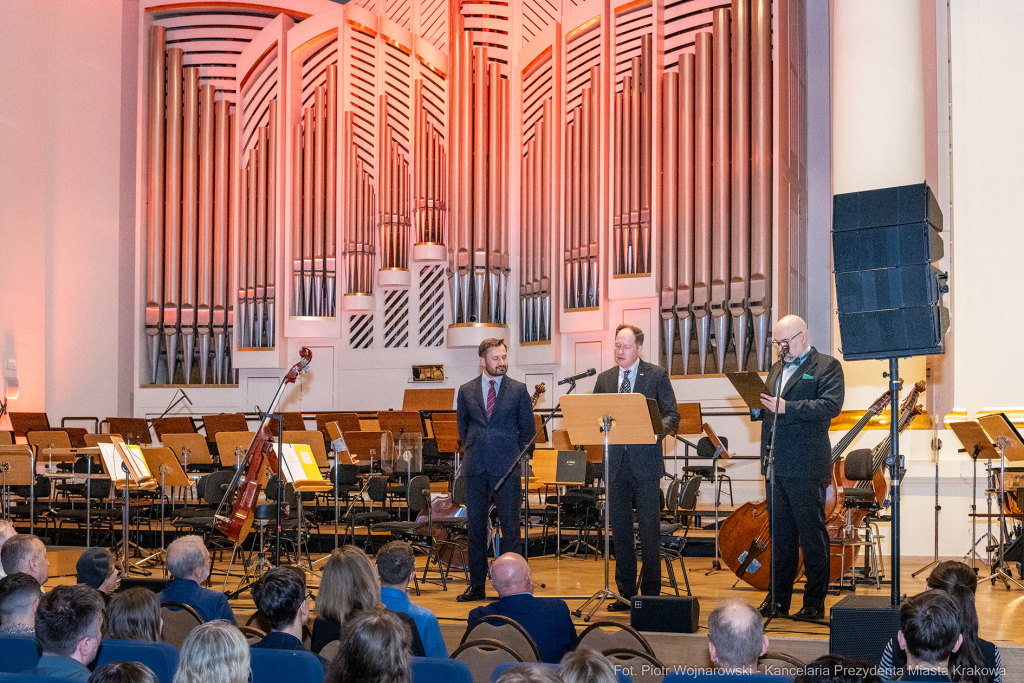 Prezydent, Miszalski, Mark Brzezinski, ambasador USA, Kraków, FMF, Festiwal Muzyki Filmowej, otwarc  Autor: P. Wojnarowski