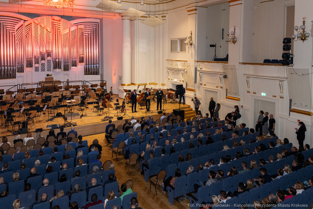 Prezydent, Miszalski, Mark Brzezinski, ambasador USA, Kraków, FMF, Festiwal Muzyki Filmowej, otwarc  Autor: P. Wojnarowski