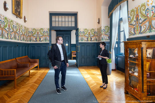 Andrij Moskalenko, Wicemer Lwowa, Stanisław Mazur, I Zastępca Prezydenta Krakowa spotkanie, Krakó