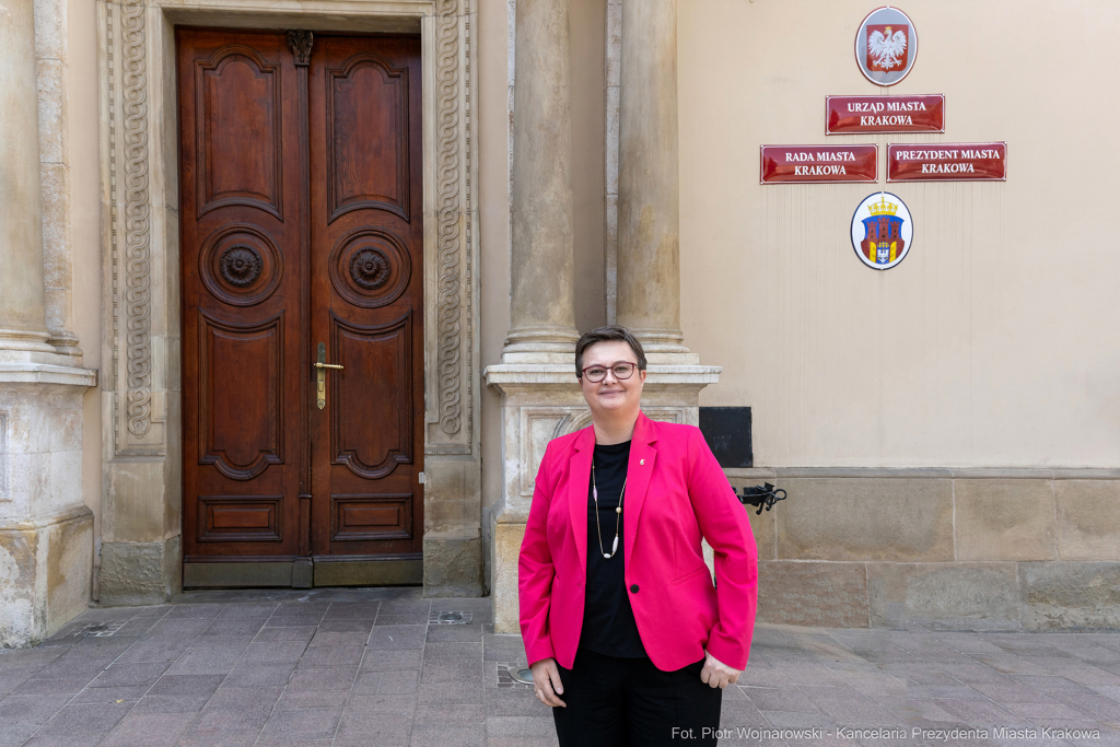 umk_6442.jpg-Miszalski, Lubnauer, wizyta, spotkanie, Kraków  Autor: P. Wojnarowski