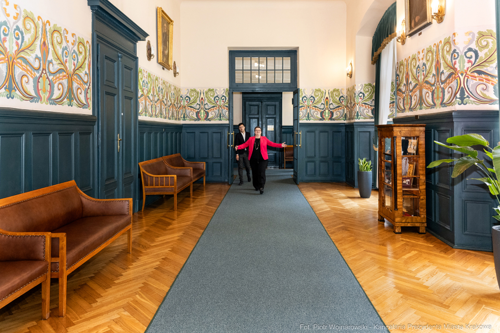 umk_6445.jpg-Miszalski, Lubnauer, wizyta, spotkanie, Kraków  Autor: P. Wojnarowski