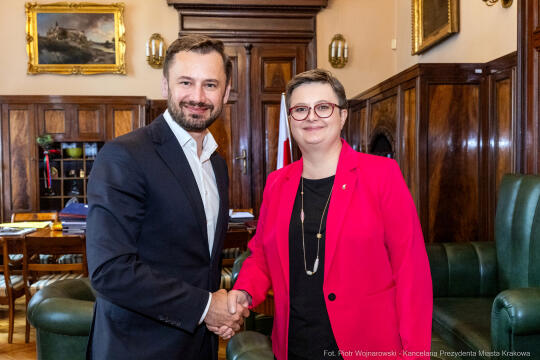 umk_6468_pp.jpg-Miszalski, Lubnauer, wizyta, spotkanie, Kraków