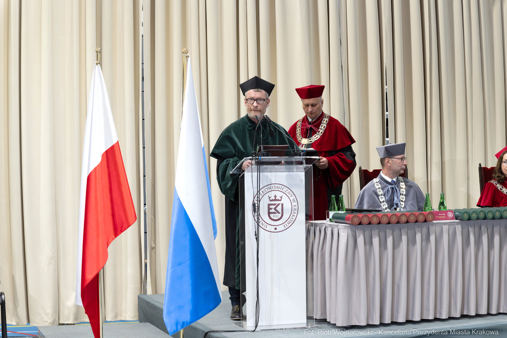 Miszalski, Mazur, Uniwersytet Ekonomiczny, doktorat, uroczystość  Autor: P. Wojnarowski