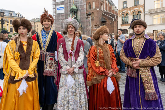 Miszalski, prezydent, obchody, Dzień Wolności i Praw Obywatelskich, obchody, Rynek, korowód, Drze