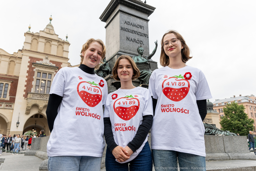 Miszalski, prezydent, obchody, Dzień Wolności i Praw Obywatelskich, obchody, Rynek, korowód, Drze  Autor: P. Wojnarowski