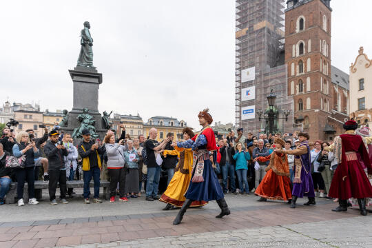 Miszalski, prezydent, obchody, Dzień Wolności i Praw Obywatelskich, obchody, Rynek, korowód, Drze