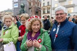 Miszalski, prezydent, obchody, Dzień Wolności i Praw Obywatelskich, obchody, Rynek, korowód, Drze