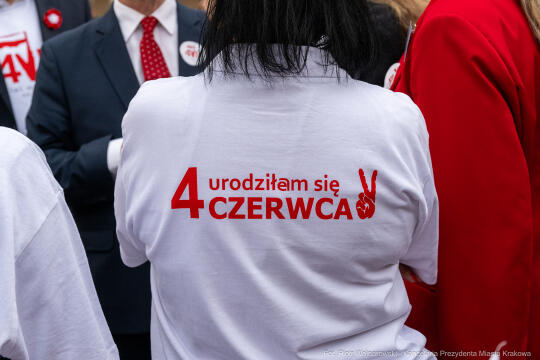 Miszalski, prezydent, obchody, Dzień Wolności i Praw Obywatelskich, obchody, Rynek, korowód, Drze