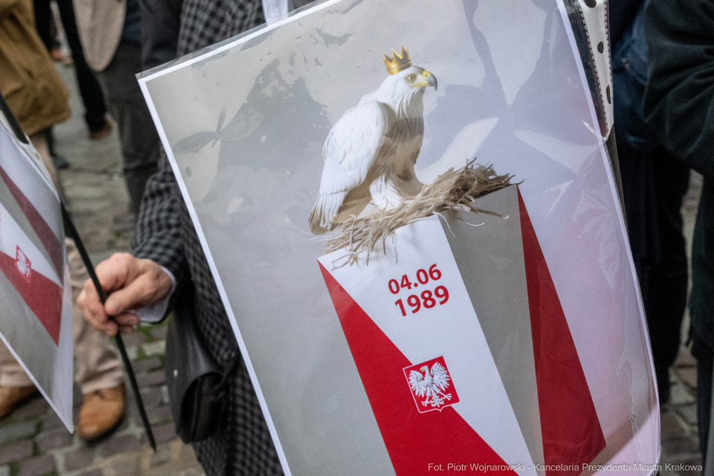 Miszalski, prezydent, obchody, Dzień Wolności i Praw Obywatelskich, obchody, Rynek, korowód, Drze  Autor: P. Wojnarowski