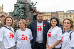 Miszalski, prezydent, obchody, Dzień Wolności i Praw Obywatelskich, obchody, Rynek, korowód, Drze