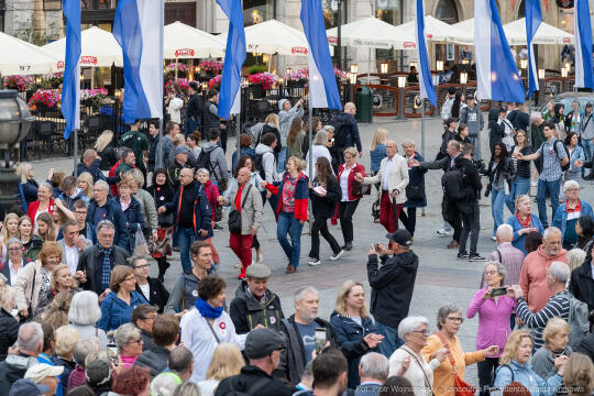 Miszalski, prezydent, obchody, Dzień Wolności i Praw Obywatelskich, obchody, Rynek, korowód, Drze
