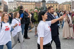 Miszalski, prezydent, obchody, Dzień Wolności i Praw Obywatelskich, obchody, Rynek, korowód, Drze