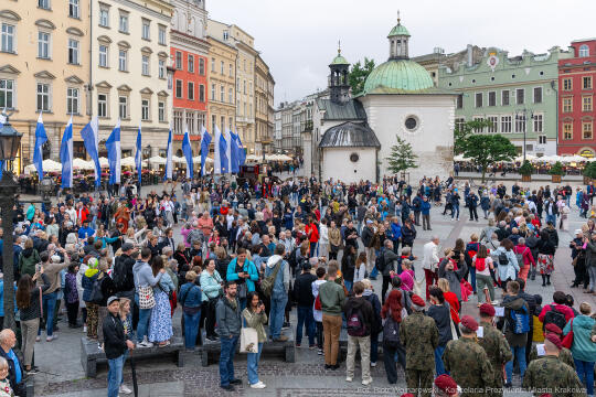Miszalski, prezydent, obchody, Dzień Wolności i Praw Obywatelskich, obchody, Rynek, korowód, Drze