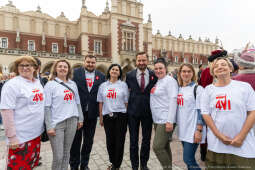 Miszalski, prezydent, obchody, Dzień Wolności i Praw Obywatelskich, obchody, Rynek, korowód, Drze