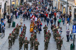 Miszalski, prezydent, obchody, Dzień Wolności i Praw Obywatelskich, obchody, Rynek, korowód, Drze