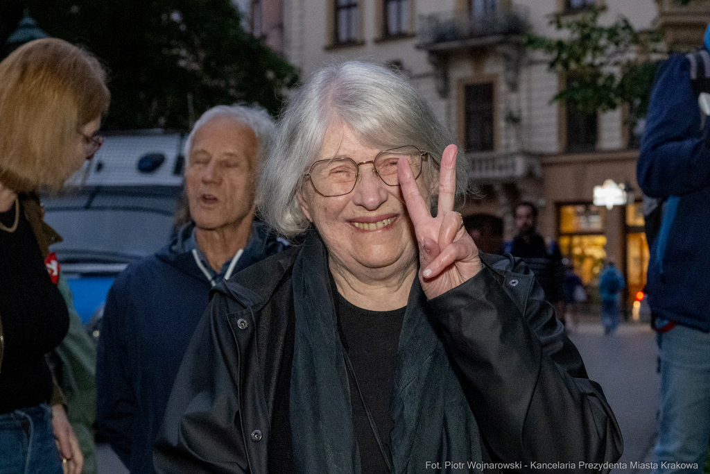 Miszalski, prezydent, obchody, Dzień Wolności i Praw Obywatelskich, obchody, Rynek, korowód, Drze  Autor: P. Wojnarowski