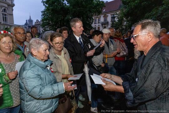 Miszalski, prezydent, obchody, Dzień Wolności i Praw Obywatelskich, obchody, Rynek, korowód, Drze