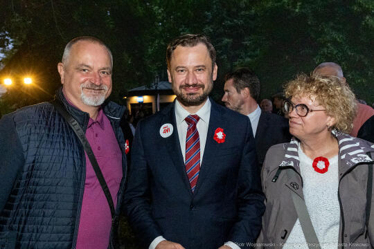 Miszalski, prezydent, obchody, Dzień Wolności i Praw Obywatelskich, obchody, Rynek, korowód, Drze