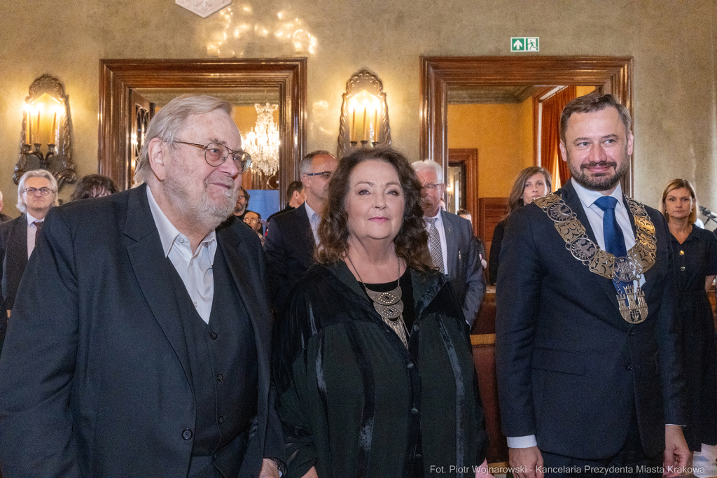 Dymna Anna, Miszalski Aleksander, prezydent, przewodniczący, spotkanie, Kosek Jakub, Honorowa Obywa  Autor: P. Wojnarowski