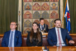 Dymna Anna, Miszalski Aleksander, prezydent, przewodniczący, spotkanie, Kosek Jakub, Honorowa Obywa