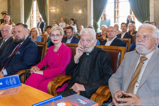 Dymna Anna, Miszalski Aleksander, prezydent, przewodniczący, spotkanie, Kosek Jakub, Honorowa Obywa