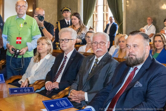 Dymna Anna, Miszalski Aleksander, prezydent, przewodniczący, spotkanie, Kosek Jakub, Honorowa Obywa