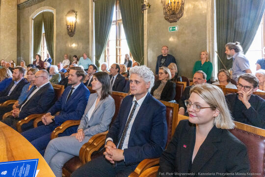 Dymna Anna, Miszalski Aleksander, prezydent, przewodniczący, spotkanie, Kosek Jakub, Honorowa Obywa