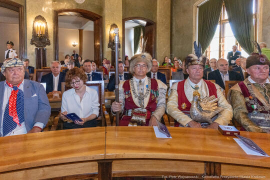 Dymna Anna, Miszalski Aleksander, prezydent, przewodniczący, spotkanie, Kosek Jakub, Honorowa Obywa