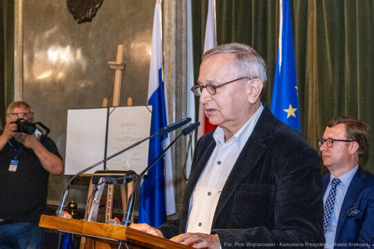 Dymna Anna, Miszalski Aleksander, prezydent, przewodniczący, spotkanie, Kosek Jakub, Honorowa Obywa