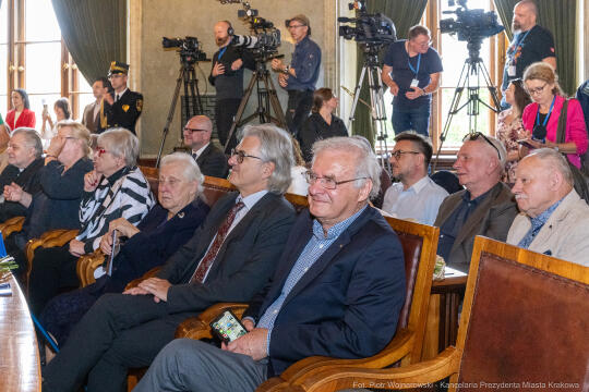 Dymna Anna, Miszalski Aleksander, prezydent, przewodniczący, spotkanie, Kosek Jakub, Honorowa Obywa