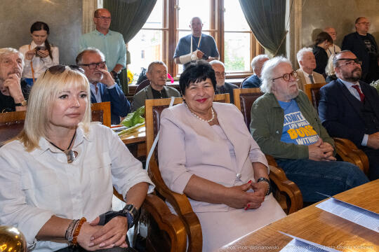 Dymna Anna, Miszalski Aleksander, prezydent, przewodniczący, spotkanie, Kosek Jakub, Honorowa Obywa