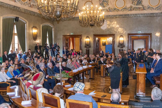 Dymna Anna, Miszalski Aleksander, prezydent, przewodniczący, spotkanie, Kosek Jakub, Honorowa Obywa