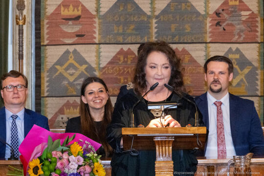 Dymna Anna, Miszalski Aleksander, prezydent, przewodniczący, spotkanie, Kosek Jakub, Honorowa Obywa