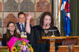 Dymna Anna, Miszalski Aleksander, prezydent, przewodniczący, spotkanie, Kosek Jakub, Honorowa Obywa